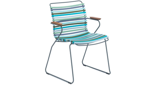Click Outdoor Dining Chair with Armrests